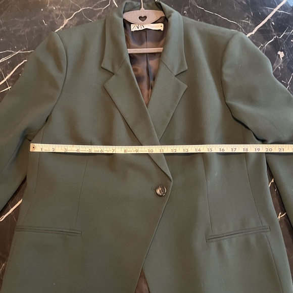 Zara Dark Green Blazer - Picture 2 of 4
